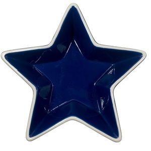 SONOMA Stars & Stripes Serving Bowl Ceramic Red White Blue Patriotic 4th of July